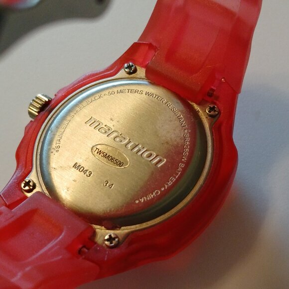 Timex Marathon Ladies Red Analog Watch WR 50M TW5M06500 - Picture 4 of 12
